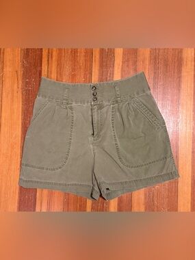 Marc By Marc Jacobs Olive High-Waist Utility Shorts “workwear”